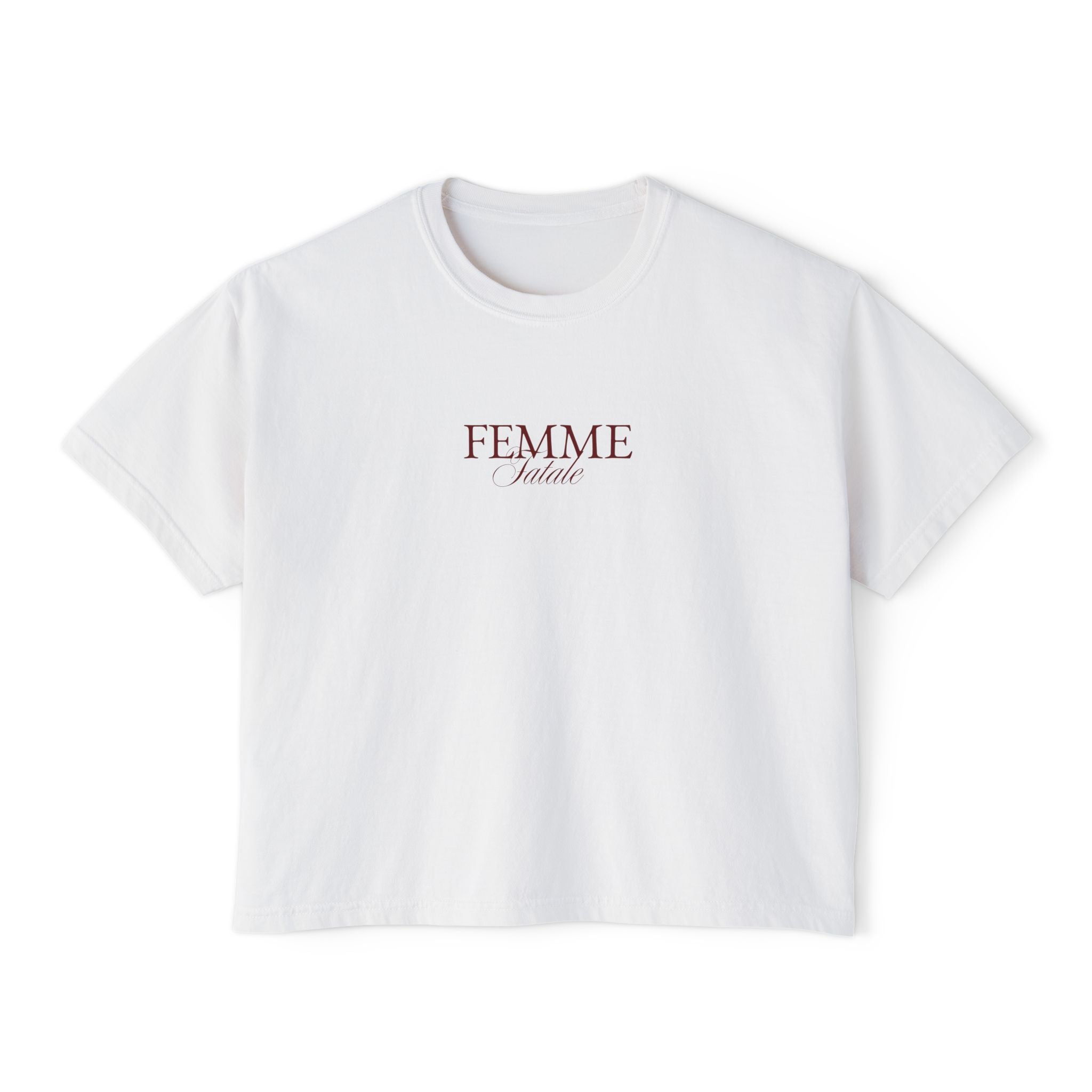 Femme Fatale Cropped Boxy Tee