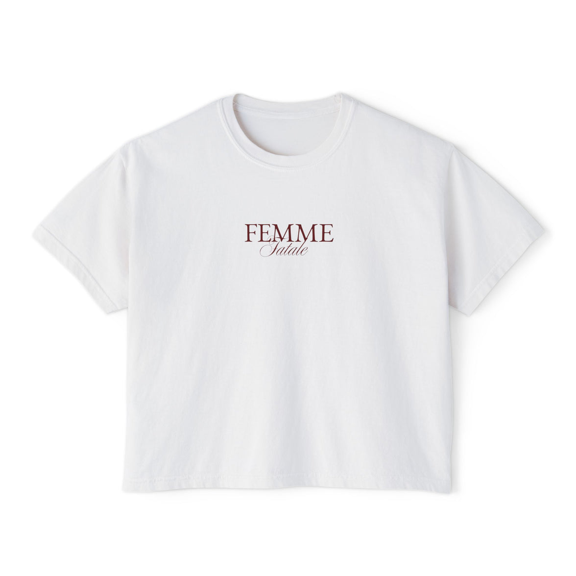 Femme Fatale Cropped Boxy Tee