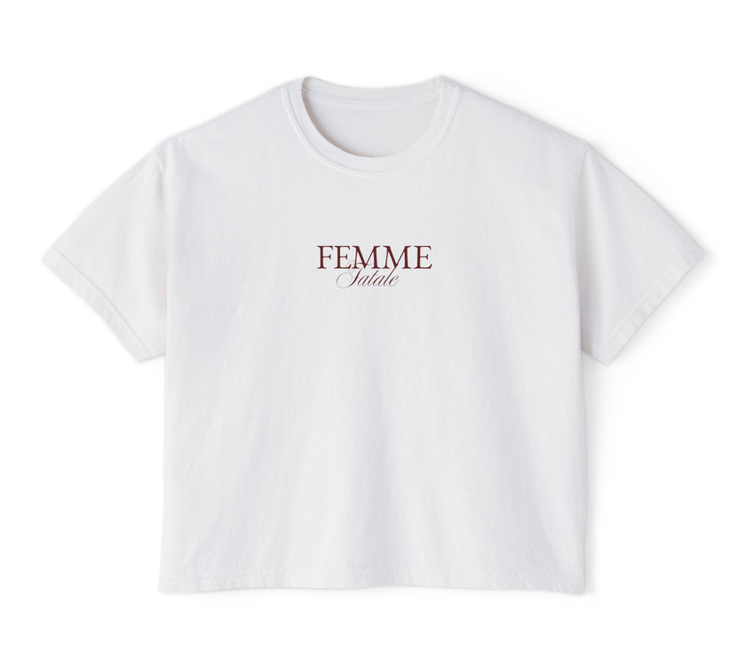 Femme Fatale Cropped Boxy Tee