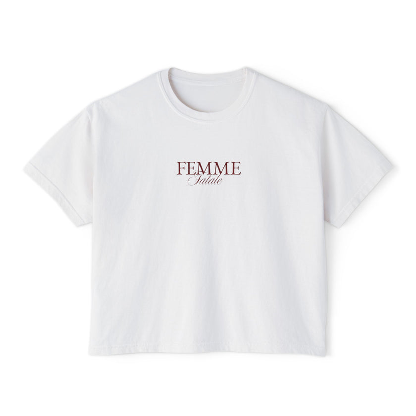 Femme Fatale Cropped Boxy Tee