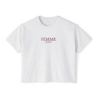 Femme Fatale Cropped Boxy Tee