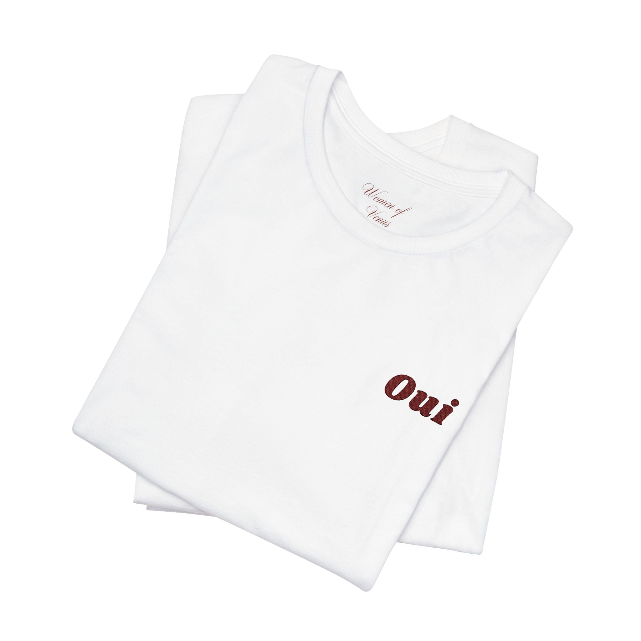 Embroidered Oui Tee