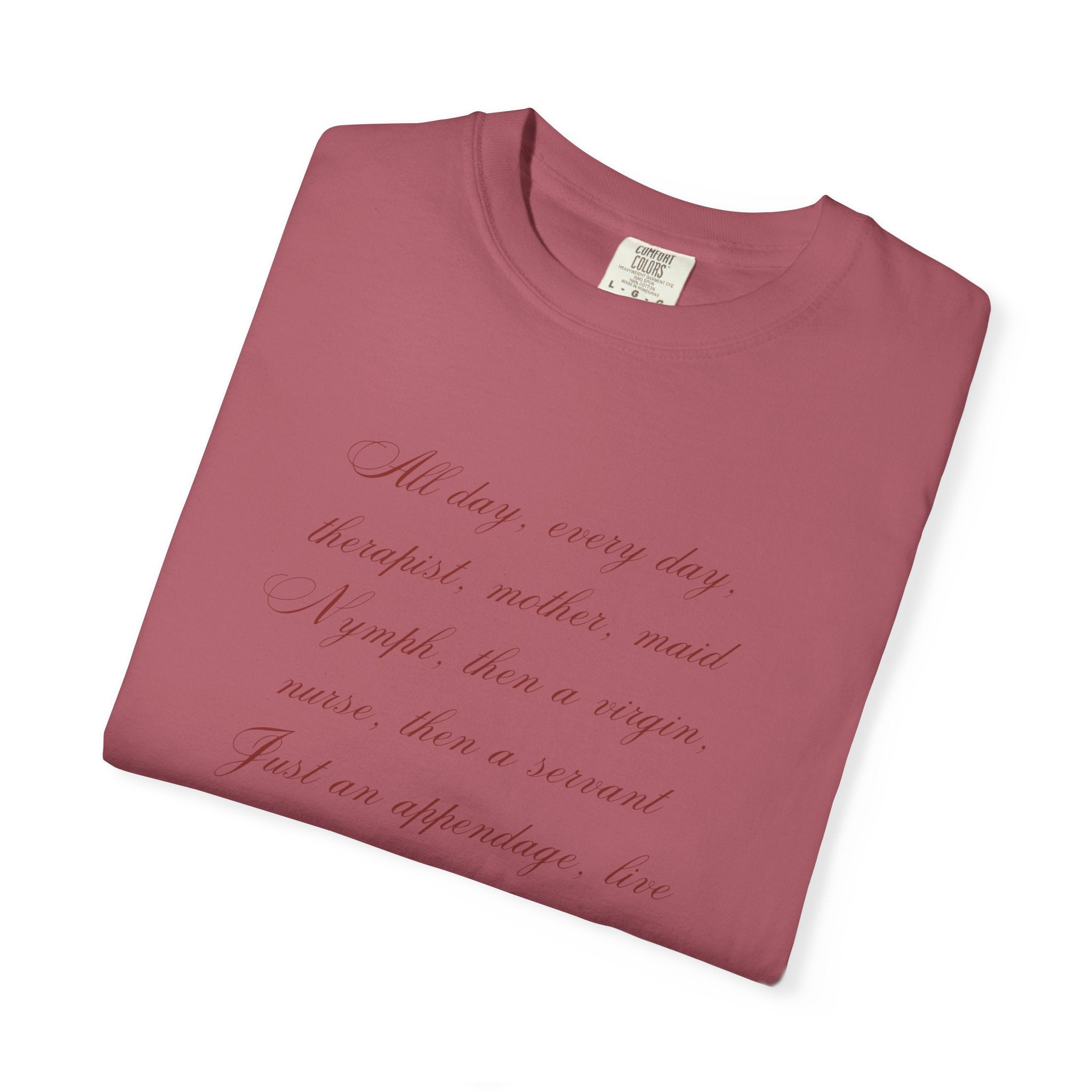 Labour Lyrics Tee | Feminine Poetic T-Shirt Inspired by Paloma Paris