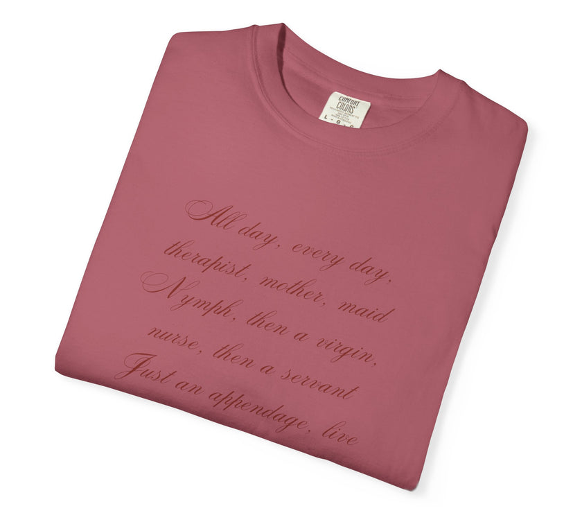 Labour Lyrics Tee | Feminine Poetic T-Shirt Inspired by Paloma Paris