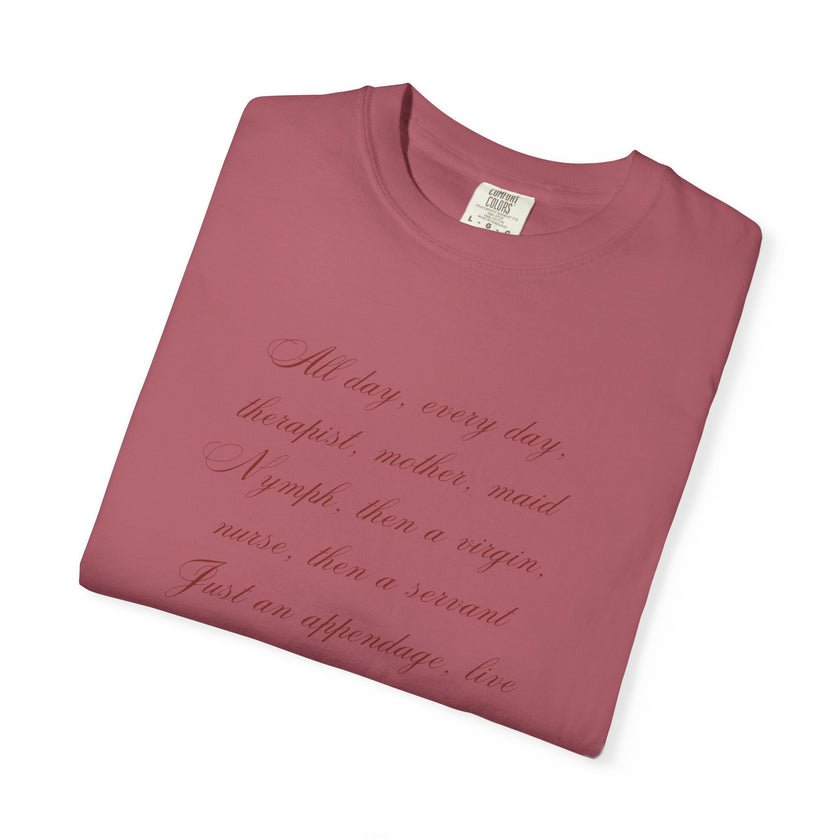 Labour Lyrics Tee | Feminine Poetic T-Shirt Inspired by Paloma Paris