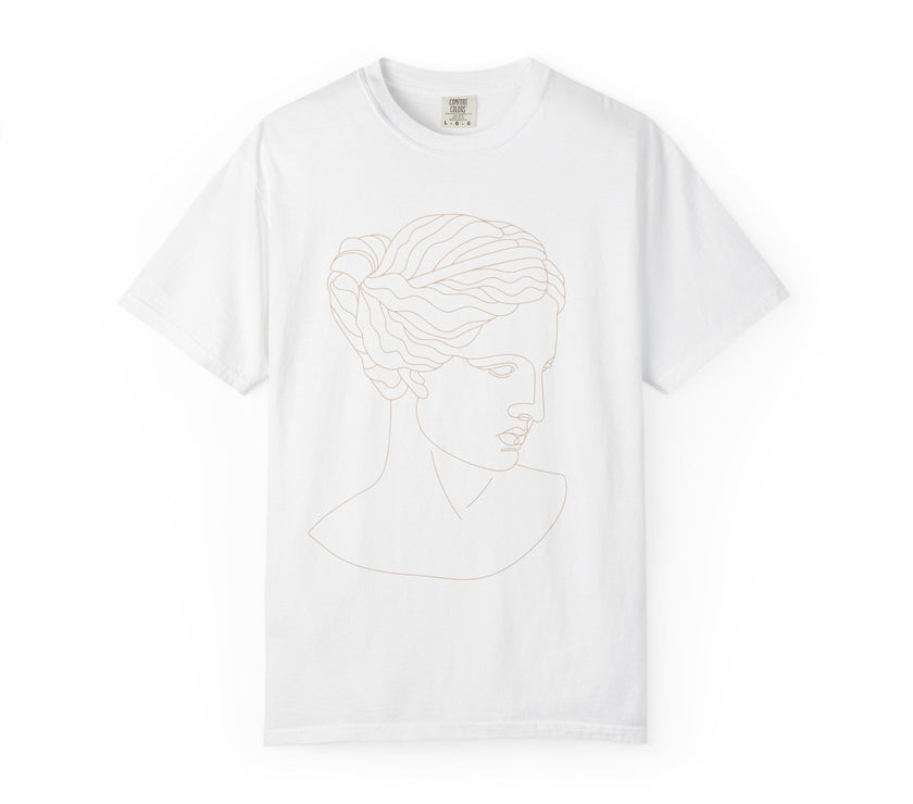 Goddess Line Art T-Shirt – Feminine Minimalist Graphic Tee