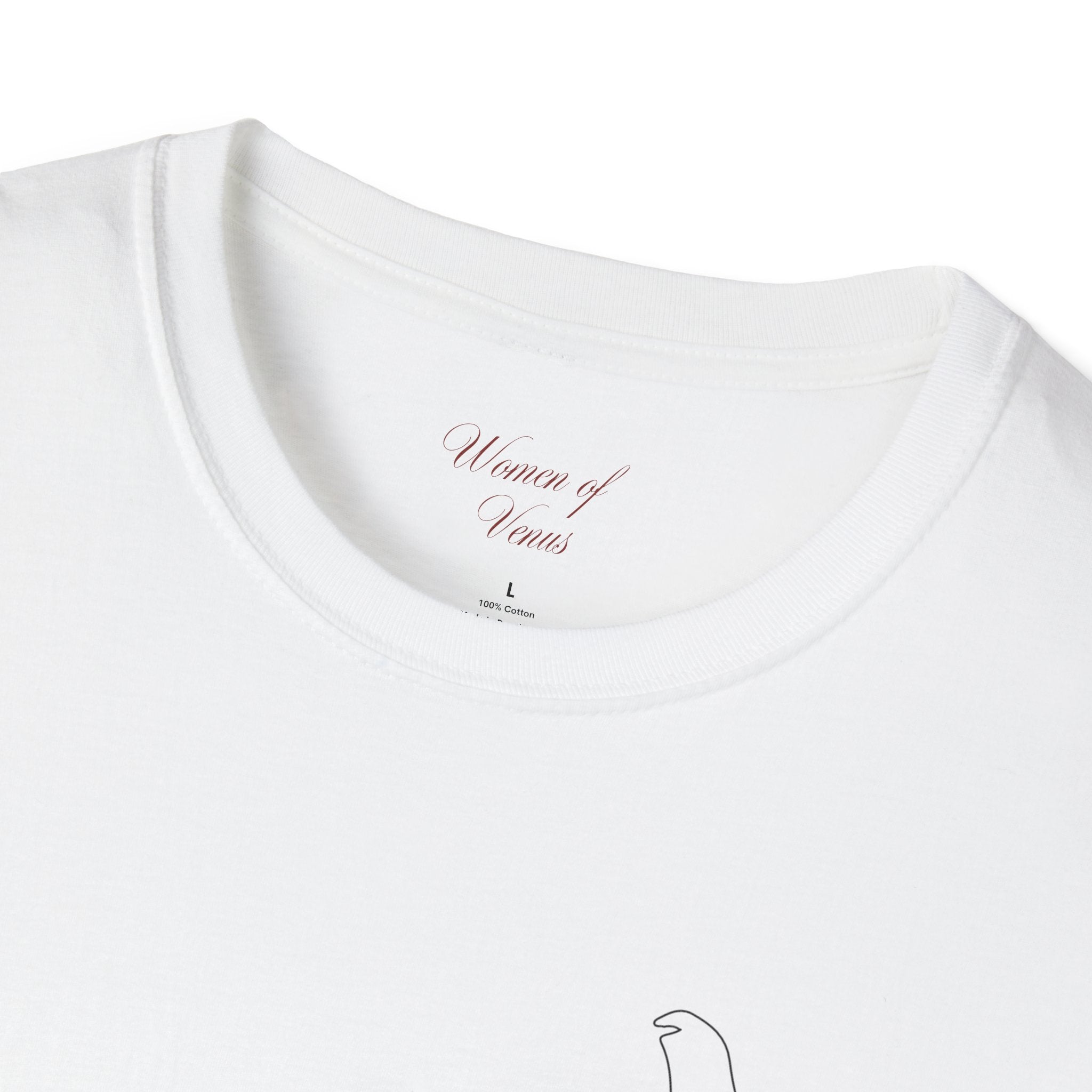 The Muse Tee – Unapologetically Feminine Line Art T-Shirt