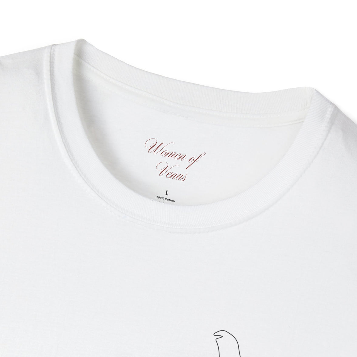 The Muse Tee – Unapologetically Feminine Line Art T-Shirt