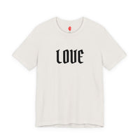 Embroidered LOVE Gothic Romantic  Tee