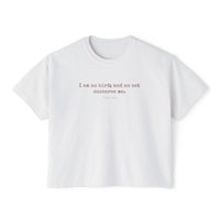Charlotte Bronte Quote cropped Boxy Tee