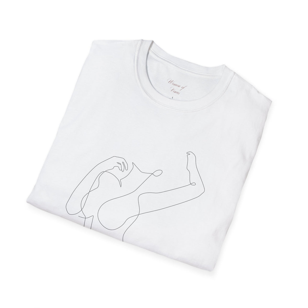 The Muse Tee – Unapologetically Feminine Line Art T-Shirt
