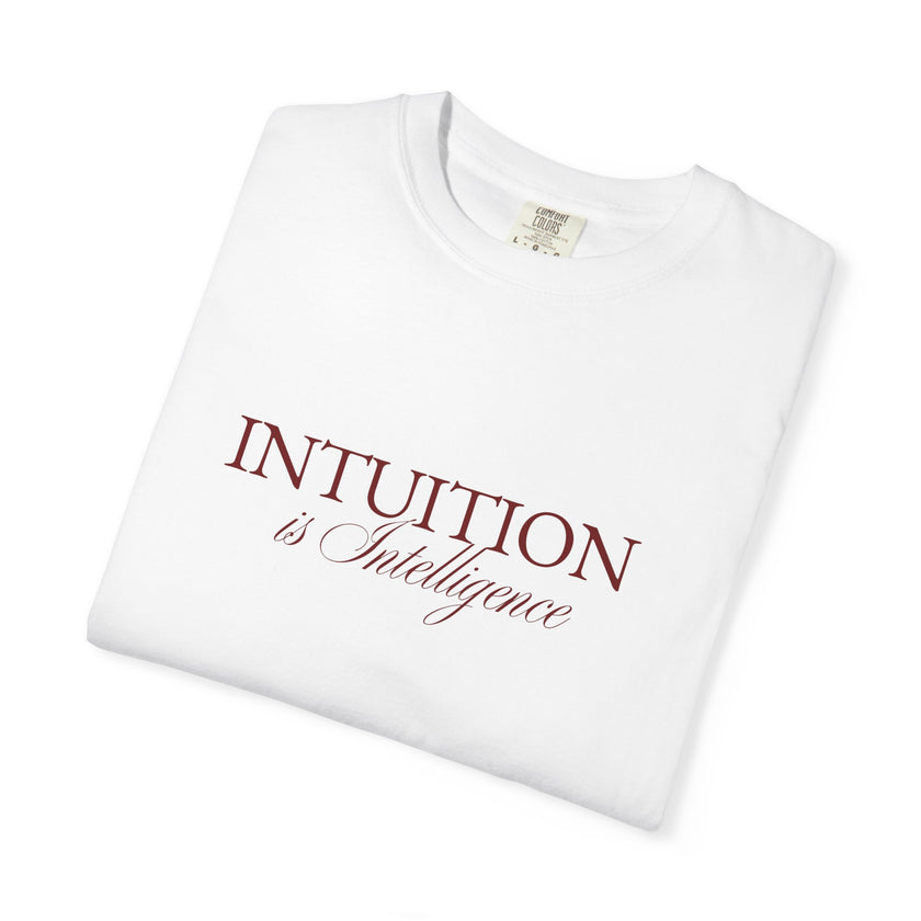 Intuition Is Intelligence Tee — Ivory Poetic Statement
