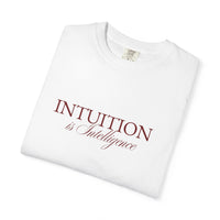 Intuition Is Intelligence Tee — Ivory Poetic Statement